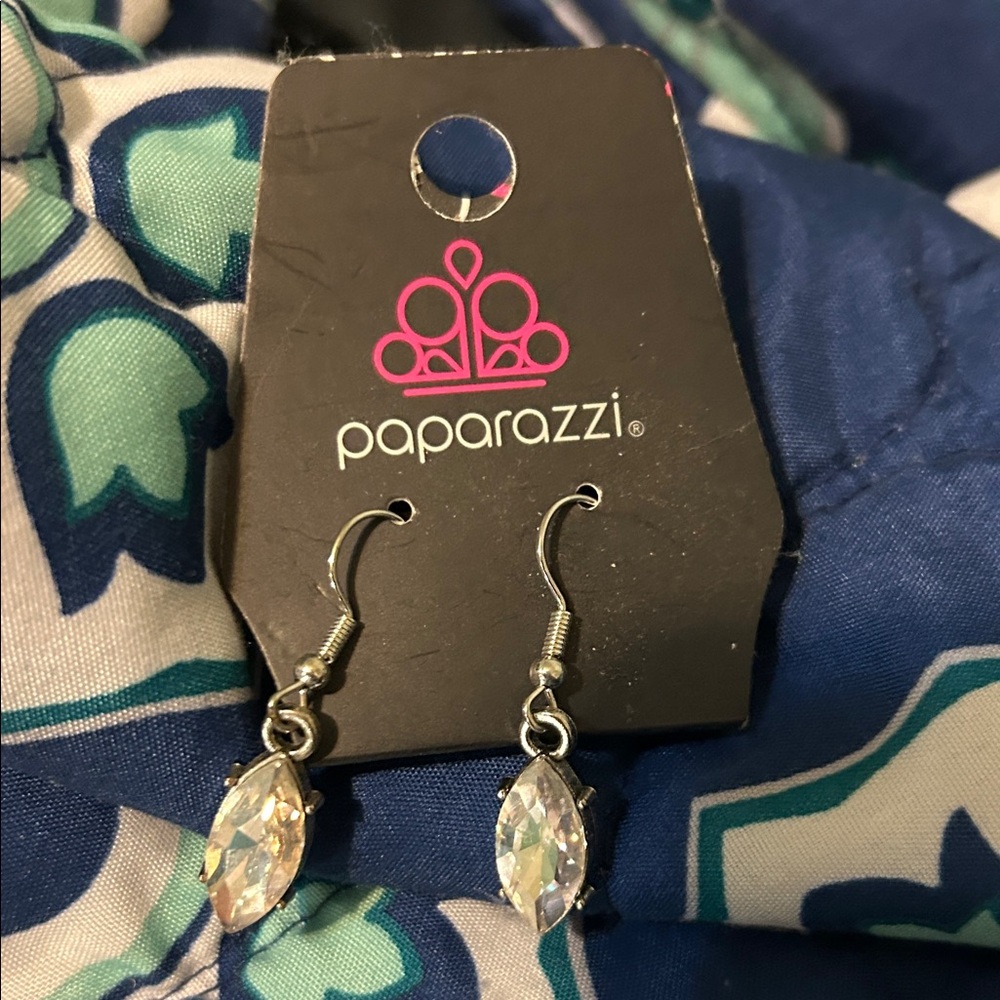 Paparazzi Dazzling Silver Earrings